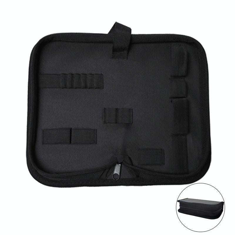 Zipper Storage Package Portable Multi-Function Tool Storage Bag, Style: F Leather+Canvas