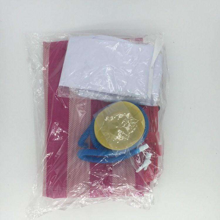 Leisure Water Floating Bed Hammock Inflatable Floating Row Entertainment Lounge Chair(Pink And Wh...