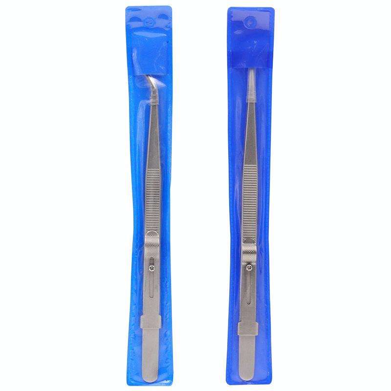 Diamond Jewellery Tweezers With Slotted Stainless Steel Tweezers ,Spec: Straight