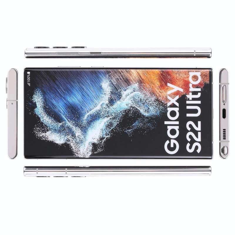 For Samsung Galaxy S22 Ultra 5G Original Color Screen Non-Working Fake Dummy Display Model (White)