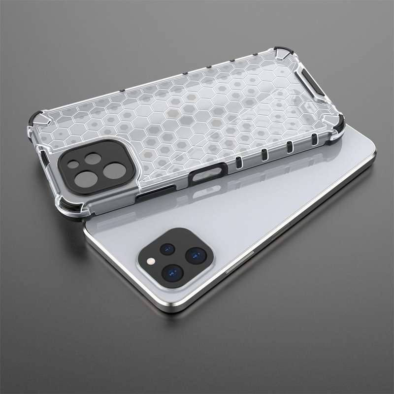 For Huawei Nova Y61 4G Honeycomb Shockproof Phone Case(White)