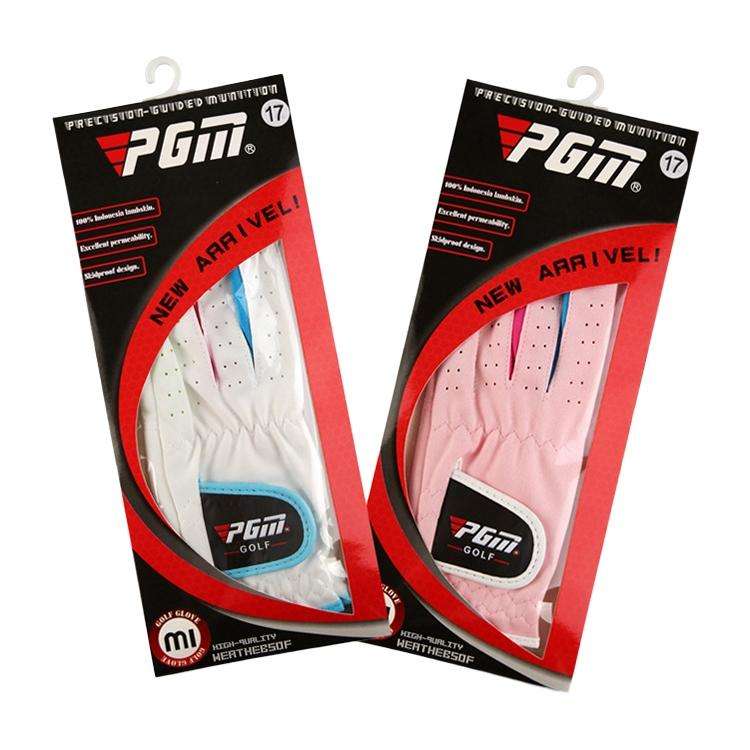 PGM One Pair Golf Microfiber Cloth Soft Comfortable Gloves for Children (Color:White Size:16)