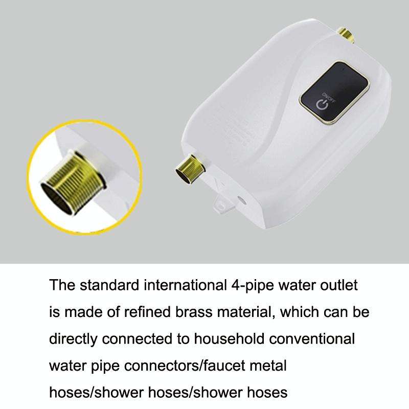 Instant Water Heater Mini Kitchen Quick Heater Household Hand Washing Water Heater US Plug(Black)