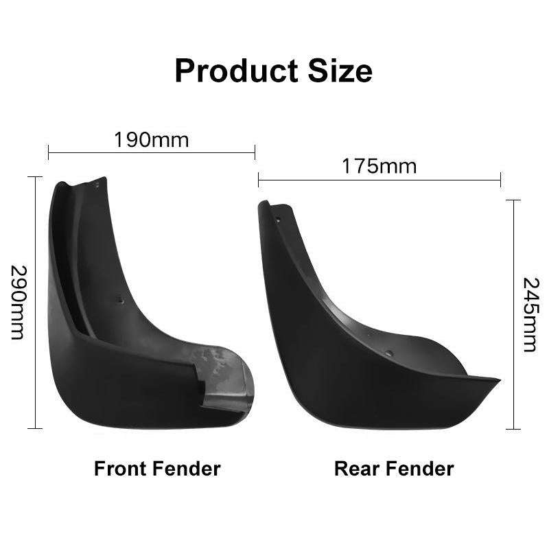 For Nissan Qashqai J10 2007-2013 4pcs/Set Car Auto Soft Plastic Splash Flaps Fender Guard