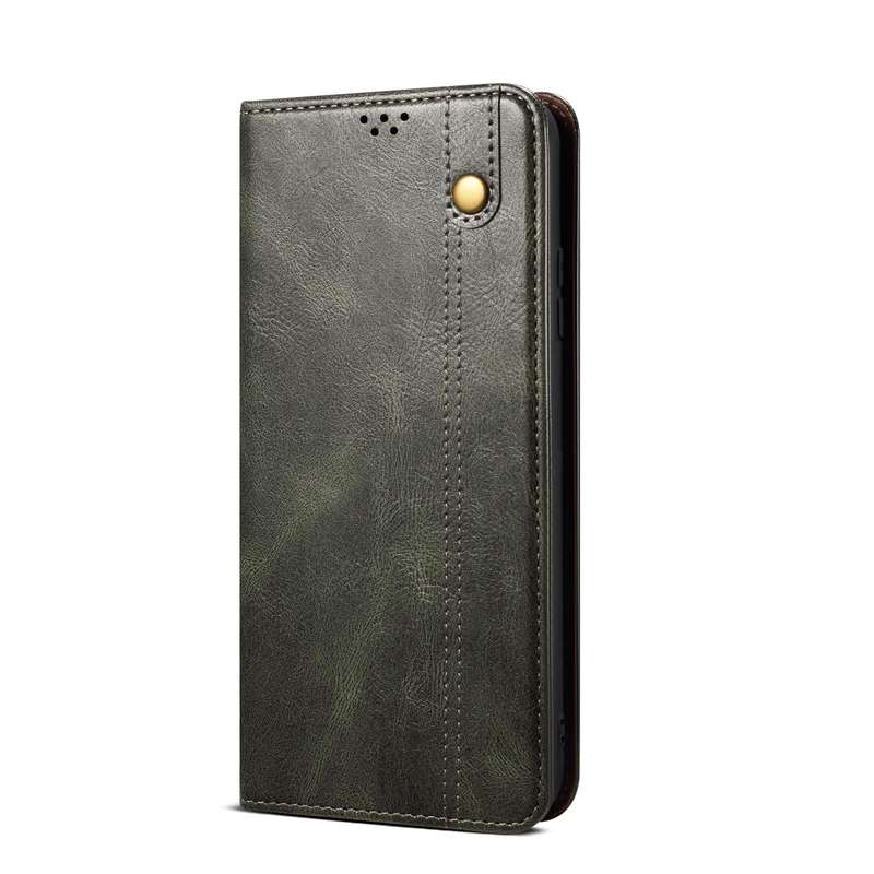 For vivo V25 Oil Wax Crazy Horse Texture Leather Phone Case(Green)