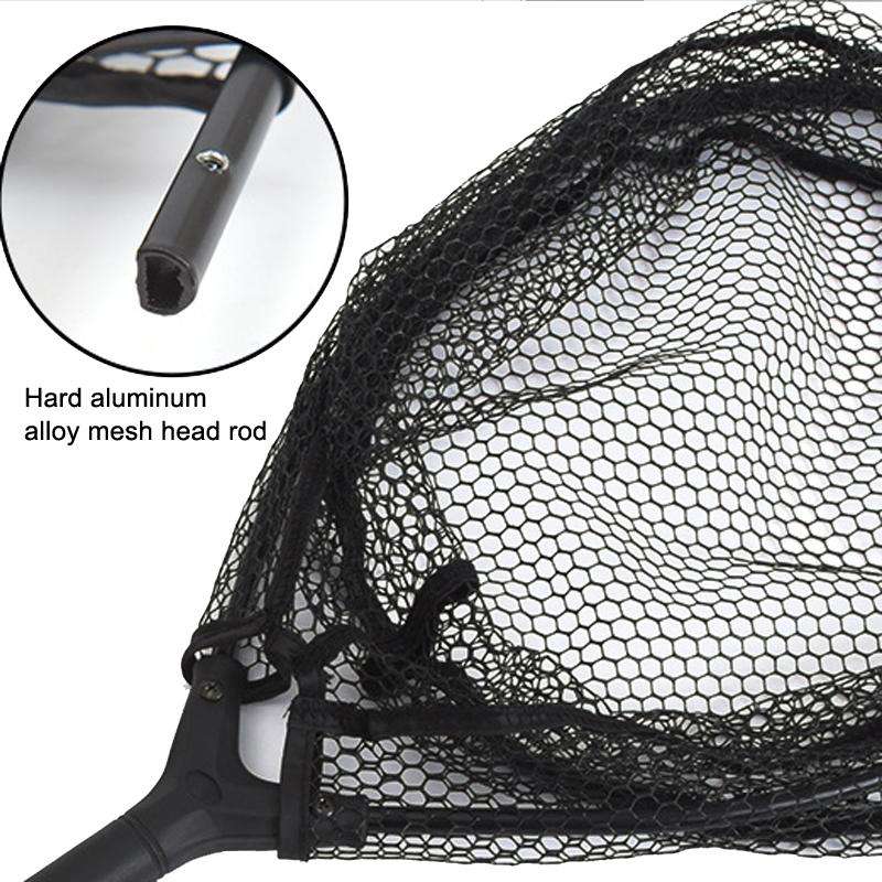 LEO 27560 Hanging Plastic Flying Fishing Handwriting Net Single Section Fish Net(Black)