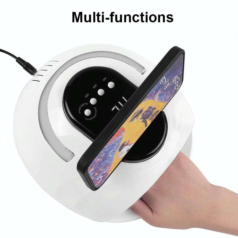 M5Plus 168W 42UV/LED Intelligent Induction Nail Lamp with Phone Holder Function(EU Plug)