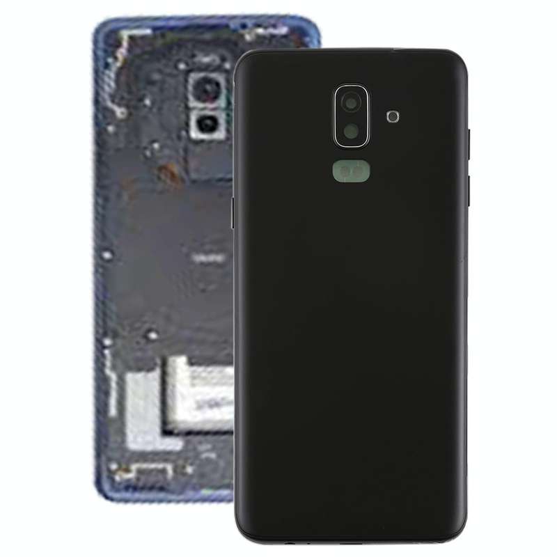 For Galaxy J8 (2018), J810F/DS, J810Y/DS, J810G/DS Back Cover with Side Keys & Camera Lens (Black)