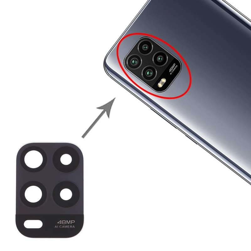 10 PCS Back Camera Lens for Xiaomi Mi 10 Lite 5G