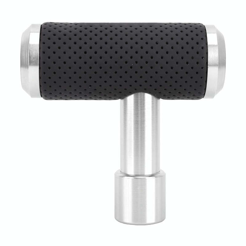 Universal Car T-shaped Gear Head Gear Shift Knob(Silver)