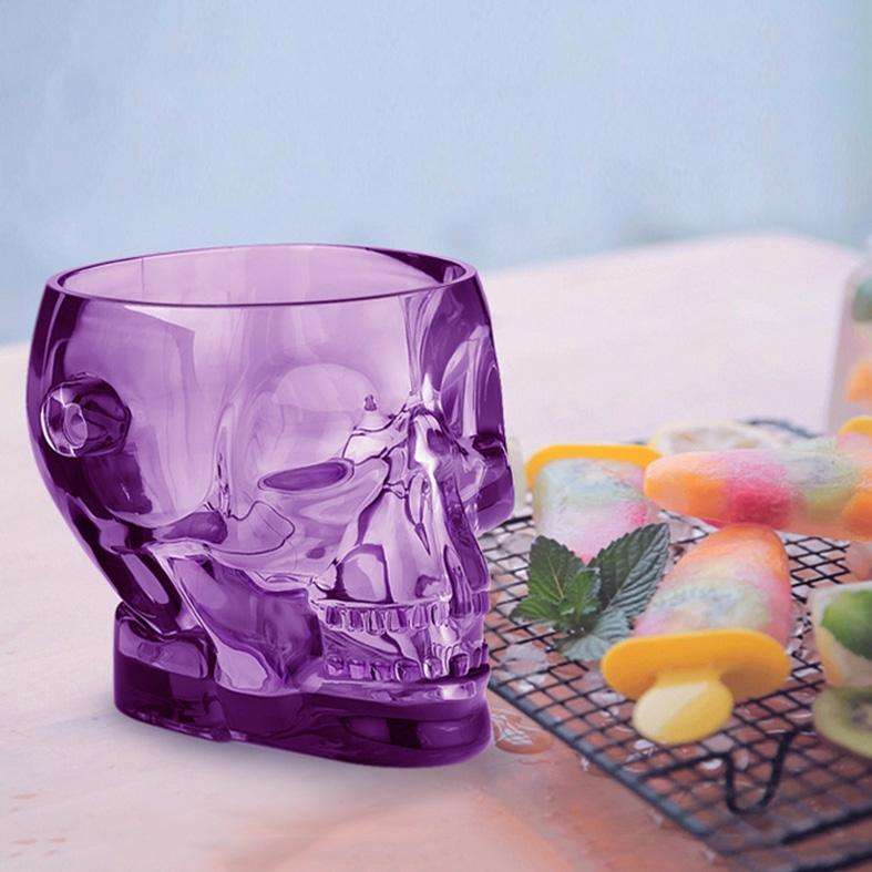 1.5L Acrylic Bar Skull Shape Ice Bucket(Transparent)