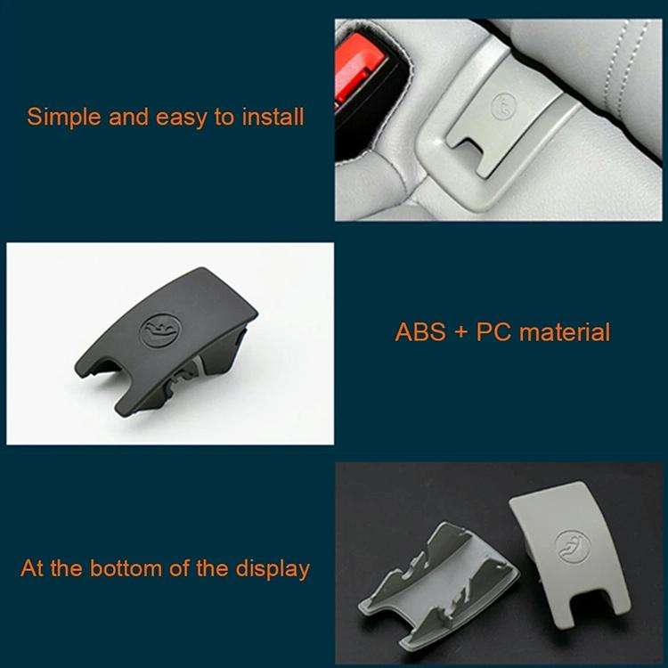 Car Rear Children Seat Isofix Cover for Audi A6 2013-2018 (Black)