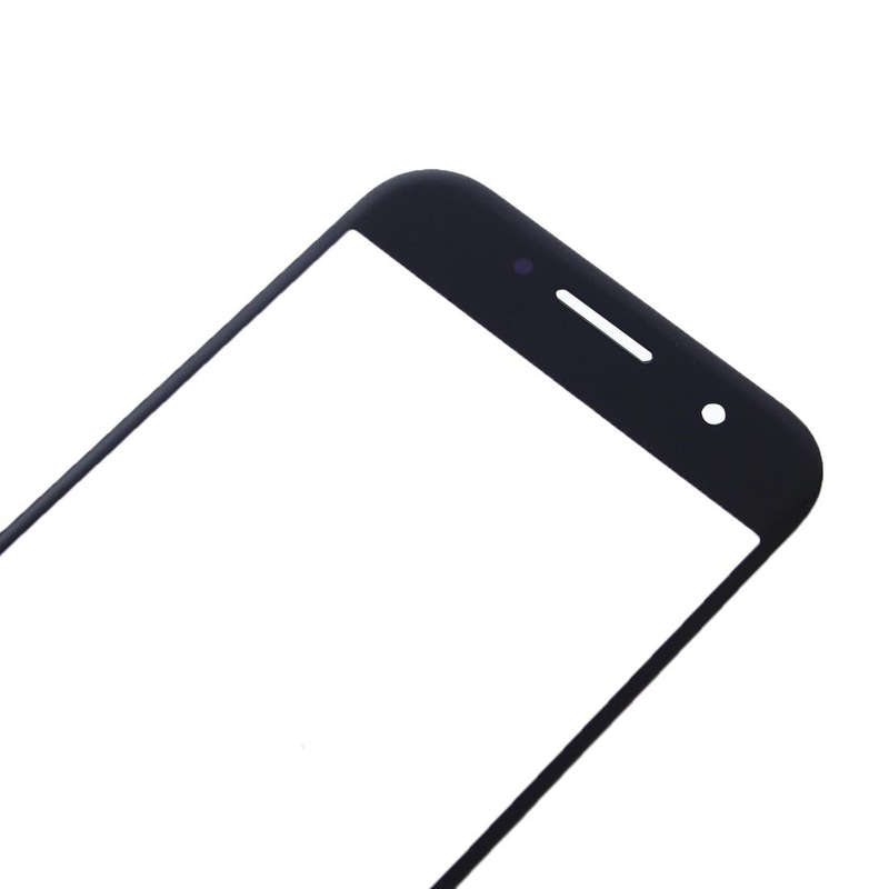 For Samsung Galaxy A3 (2017) / A320 10pcs Front Screen Outer Glass Lens (Black)