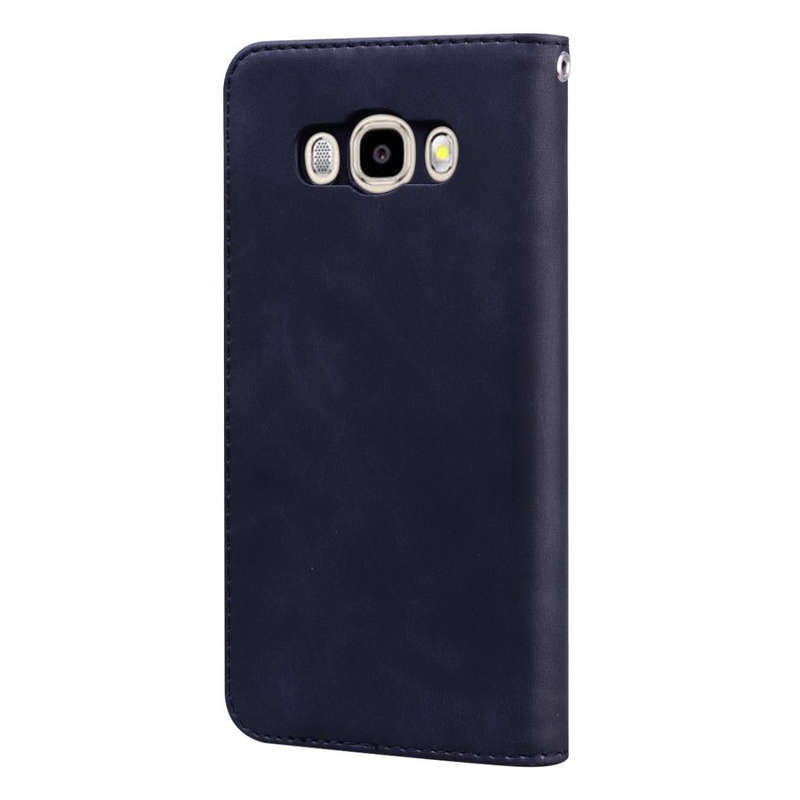 For Samsung Galaxy J5 (2016) / J510 Frosted Business Magnetic Horizontal Flip PU Leather Case wit...