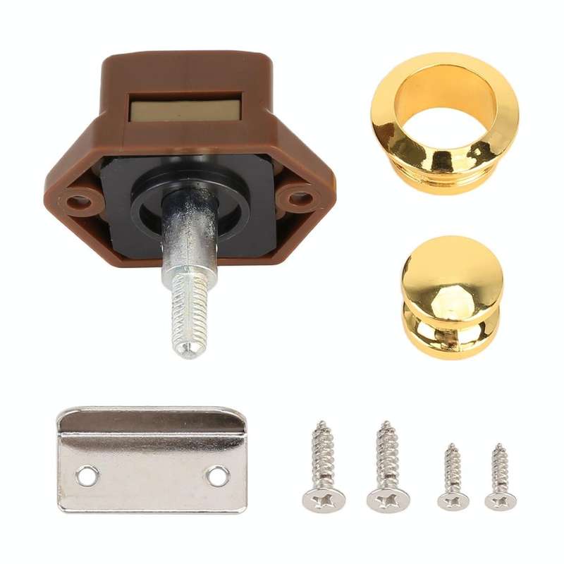Press Type Drawer Cabinet Catch Latch Release Cupboard Door Stop Drawer Cabinet Locker for RV / Y...