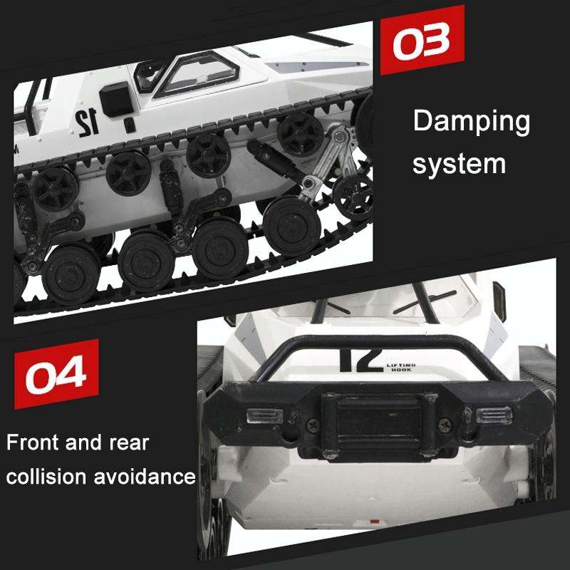 SG-1203 1:12 2.4G Simulation Remote Control EV Tracked Vehicle Tank Off-road Vehicle Model Car To...