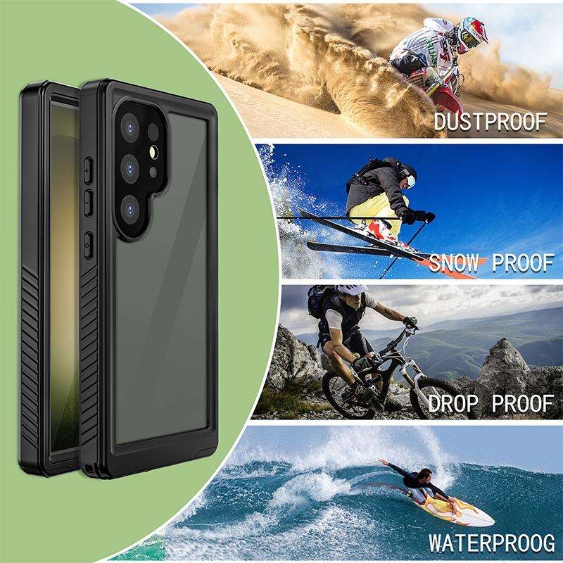 For Samsung Galaxy S24 Ultra 5G RedPepper IP68 Waterproof Phone Case(Black)