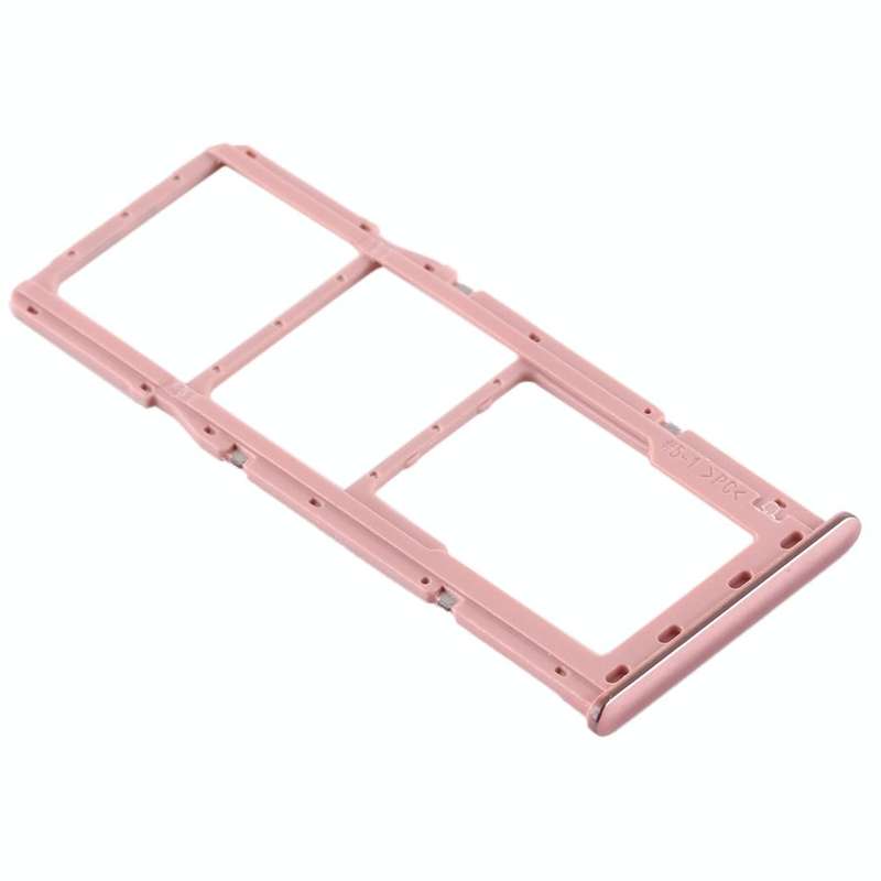 For Samsung Galaxy A51 / A515 SIM Card Tray + SIM Card Tray + Micro SD Card Tray (Pink)