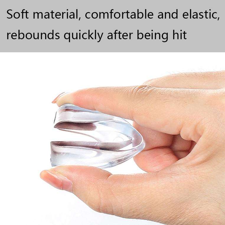 10 PCS T-type Acrylic Transparent Table Corner Crash Pad