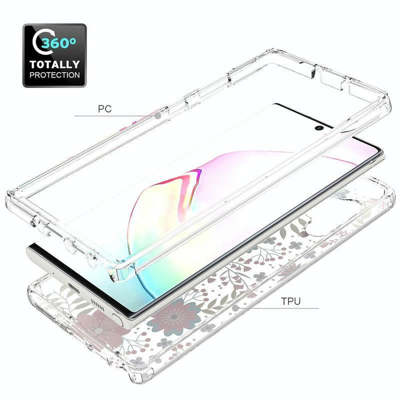 For Samsung Galaxy Note 10 2 in 1 High Transparent Painted Shockproof PC + TPU Protective Case(Sm...