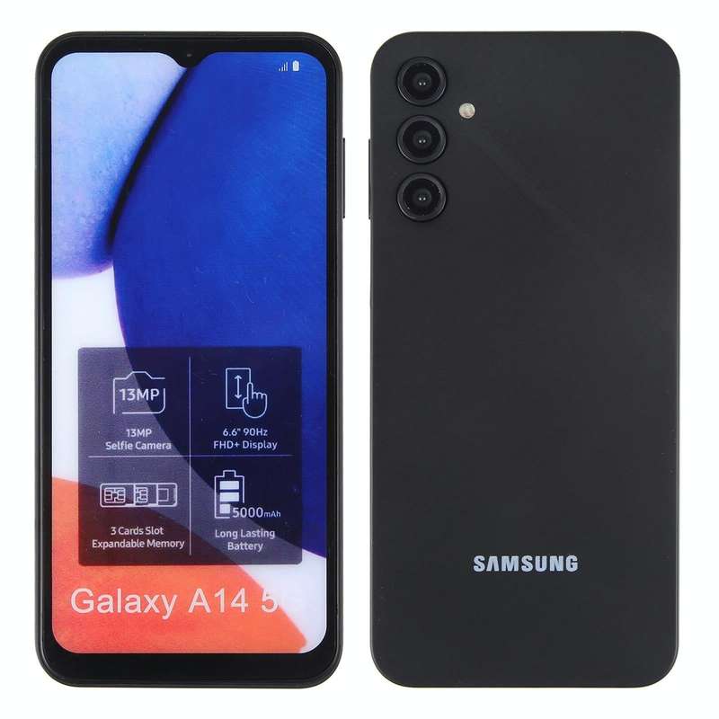 For Samsung Galaxy A14 5G Color Screen Non-Working Fake Dummy Display Model(Black)