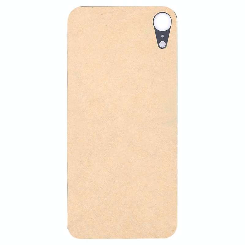 Easy Replacement Big Camera Hole Glass Back Battery Cover with Adhesive for iPhone XR(Blue)