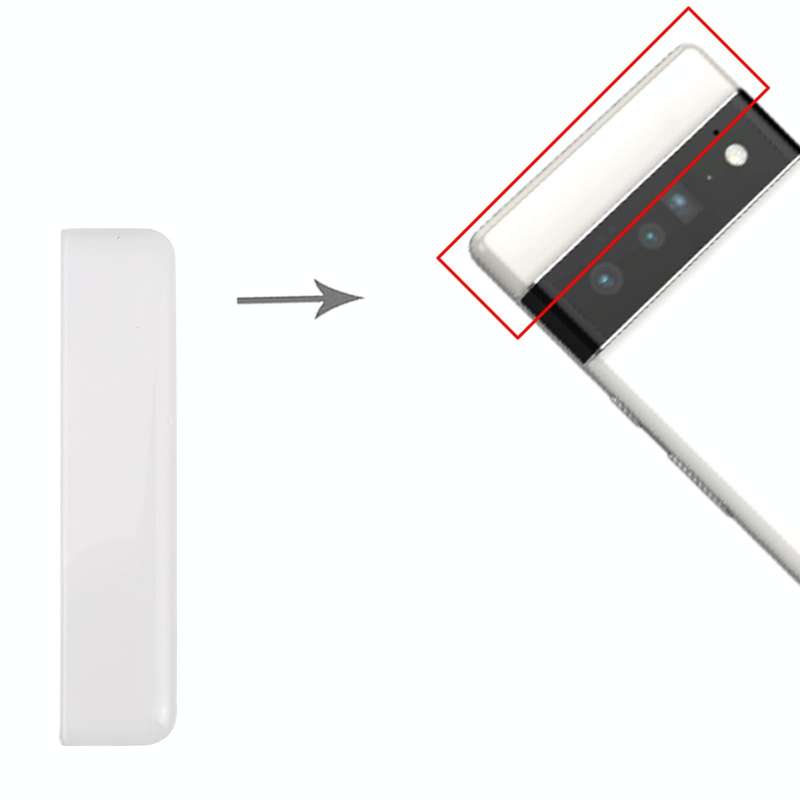 Original Front Upper Top Back Cover for Google Pixel 6 Pro (White)