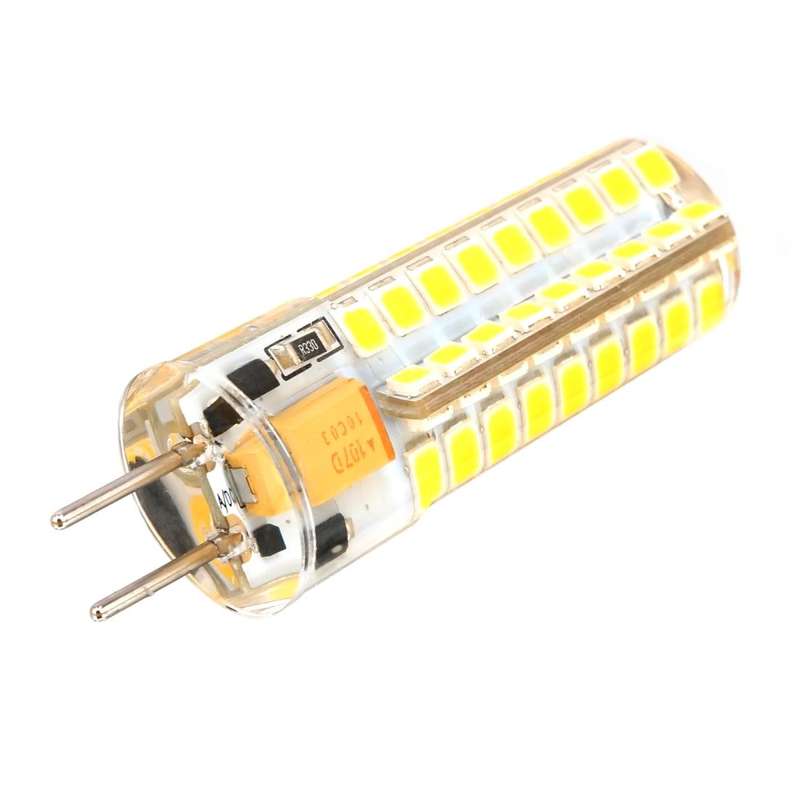 GY6.35 5W SMD2835 72LEDs Dimmable Silicone Corn Bulb for Chandelier Crystal Lamp Lighting Accesso...