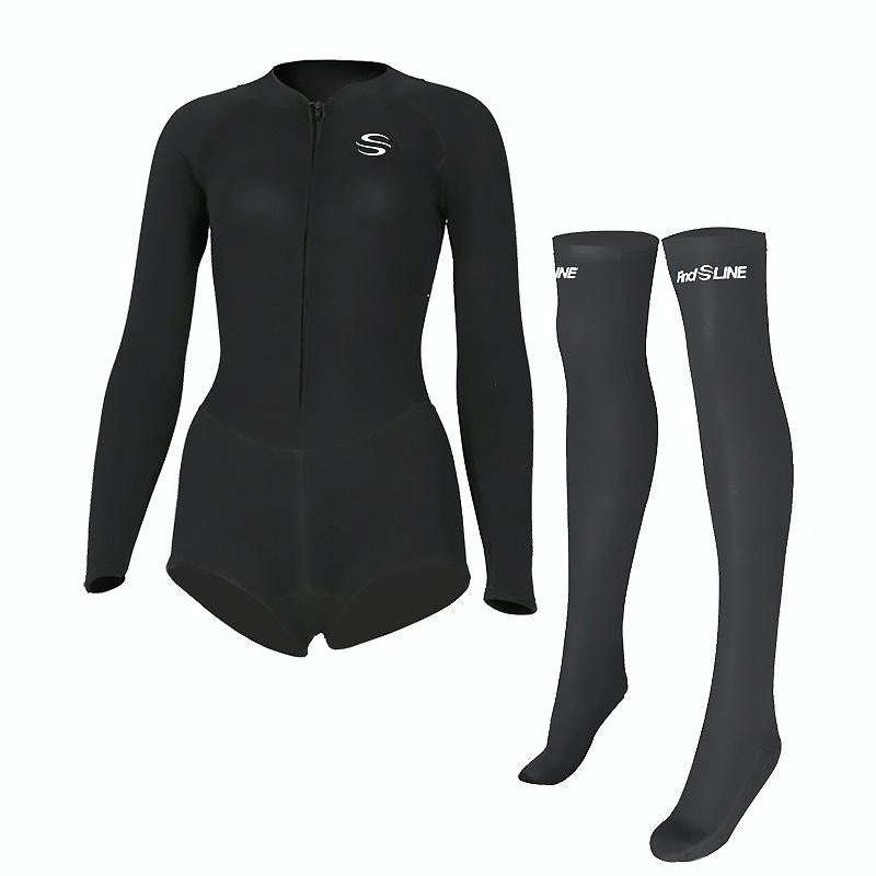 SLINX 1832 2 in 1 2mm Neoprene Super Elastic Warm One-piece Bikini Quick-drying Wetsuit for Women...