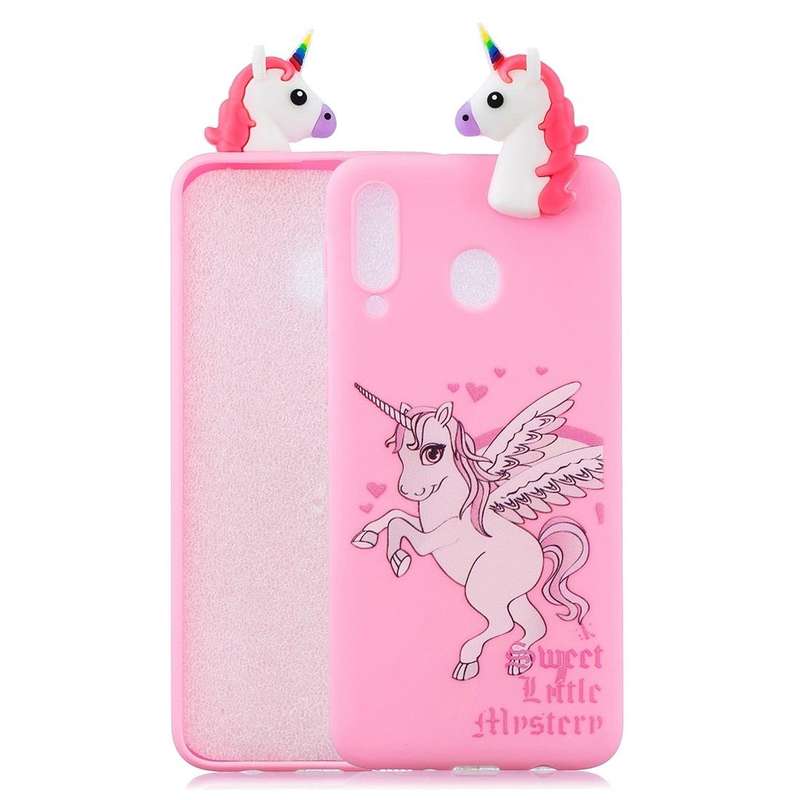 For Galaxy A30 Shockproof Cartoon TPU Protective Case(Unicorn)