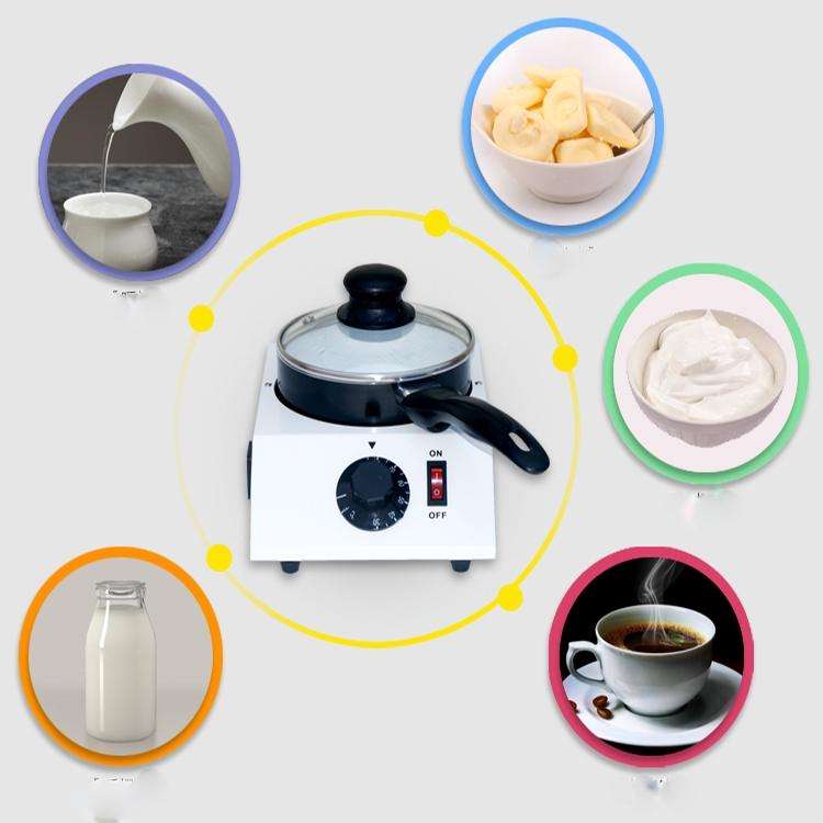 Chocolate Melting Machine With Adjustable Thermostat Melting Wax Machine, Size:29x22x19cm(White)