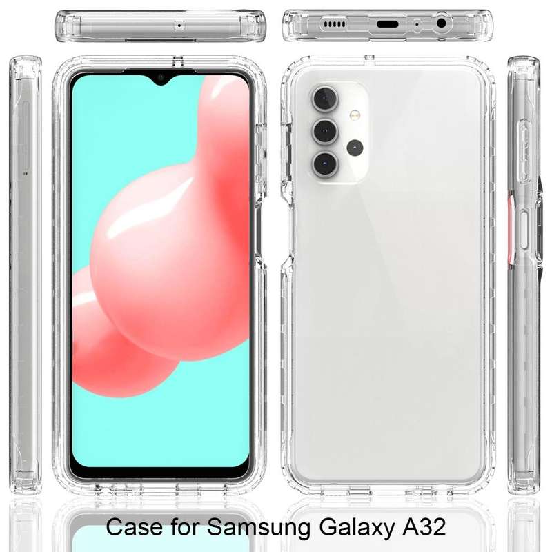 For Samsung Galaxy A32 4G Shockproof Highly Transparent PC+TPU Protective Case