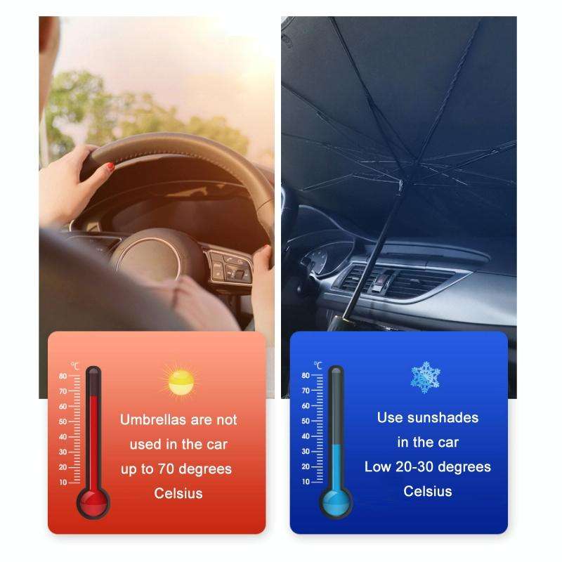 Car Windshield Telescopic Folding Thermal Insulation Parasol, Size: Large+4 PCS Side Sun Block