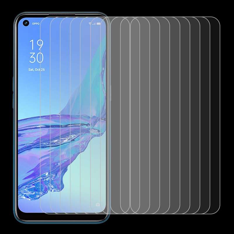 For OPPO A53 10 PCS 0.26mm 9H 2.5D Tempered Glass Film