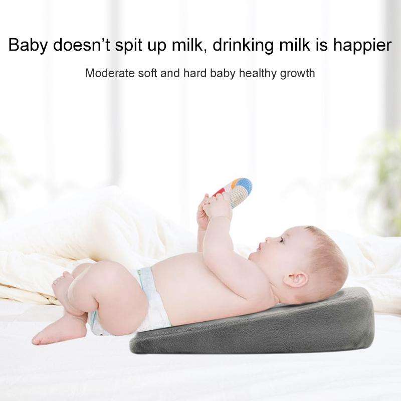 Memory Foam Infant Triangle Slope Cushion Pregnant Women Newborn Nursing Pillow, Colour: Crystal ...