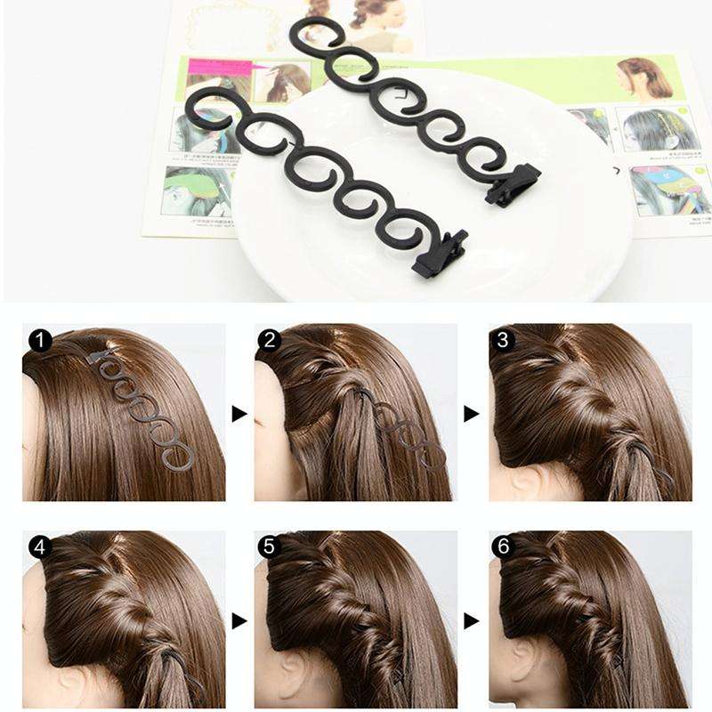 Elegance Hair Braider Flower Magic Hair Clip Queue Twist Plait Hairstyle Styling Accessories,Size...