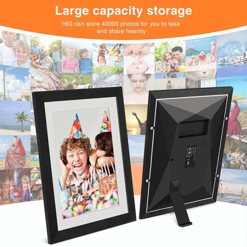 G100 10.1 inch LCD Screen WIFI Cloud Album Digital Photo Frame Electronic Photo Album with Touch ...