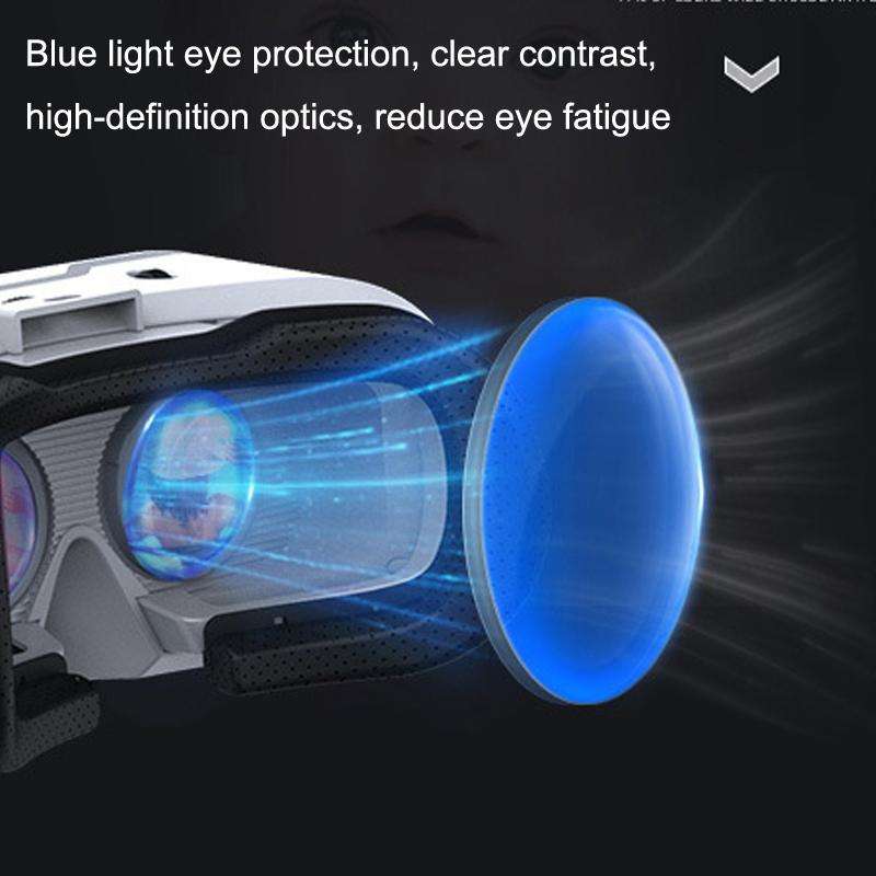 VR SHINECON G02EF+S6 Bluetooth Handle Mobile Phone 3D Virtual Reality VR Game Helmet Glasses With...