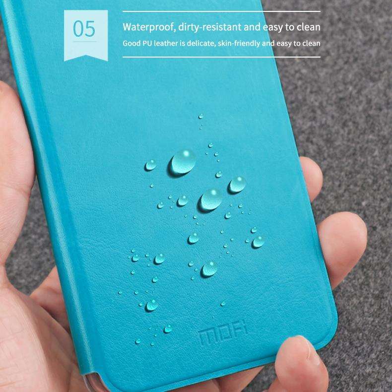 For Xiaomi RedMi 8A MOFI Rui Series Classical Leather Flip Leather Case With Bracket Embedded Ste...