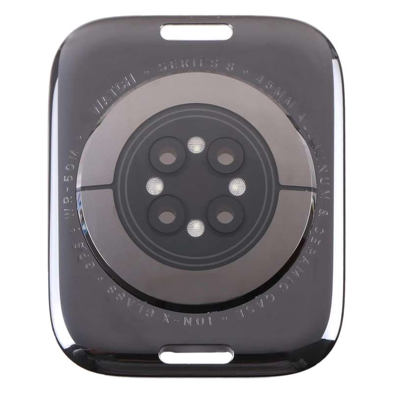 For Apple Watch Series 8 45mm GPS Glass Back Cover With Charging Module