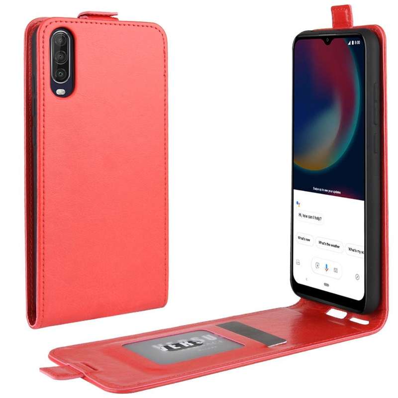 For Wiko view 4/ 4 lite R64 Texture Single Vertical Flip Leather Protective Case with Card Slots ...