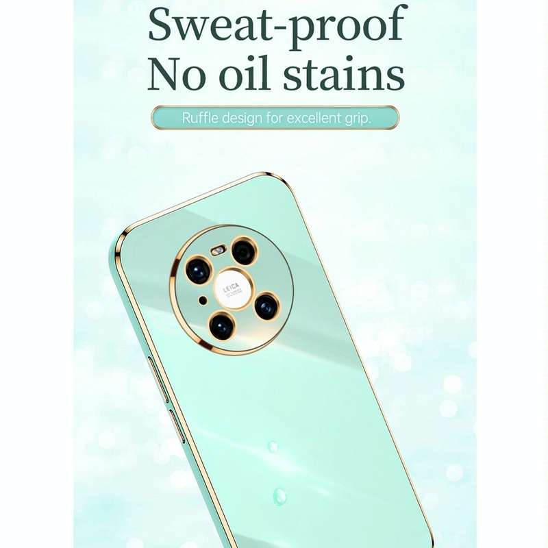 For Huawei Mate 40 XINLI Straight 6D Plating Gold Edge TPU Shockproof Case(Black)