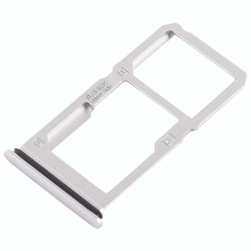 For Vivo X21i SIM Card Tray + SIM Card Tray / Micro SD Card Tray (Silver)