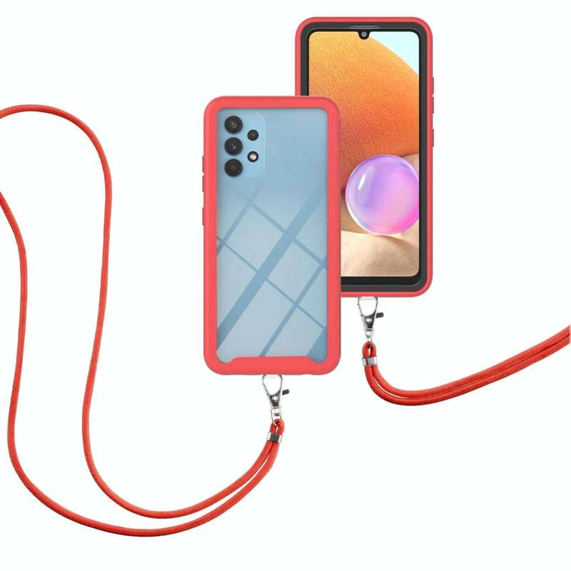 For Samsung Galaxy A32 5G Starry Sky Solid Color Series Shockproof PC + TPU Protective Case with ...