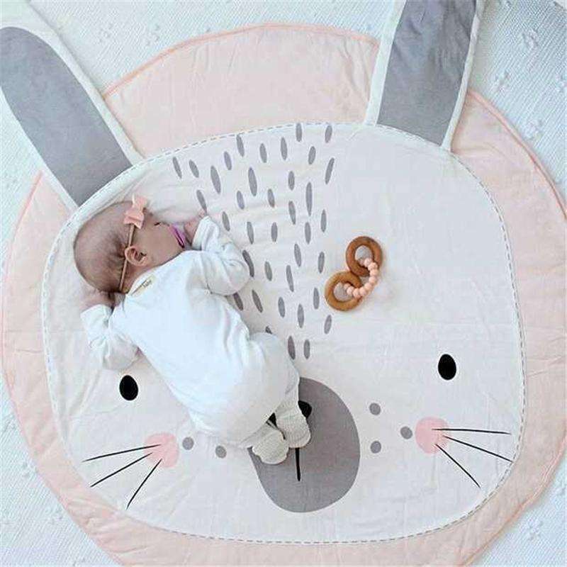 Baby Infant Play Mats Kids Crawling Carpet Floor Rug Baby Bedding Rabbit Blanket Cotton Game Pad ...