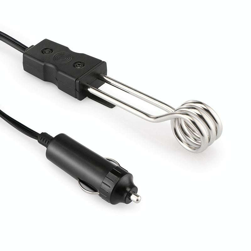 Portable 12V/24V Electric Car Boiled Immersion Water Heater Traveling Camping Picnic, Voltage:12V...