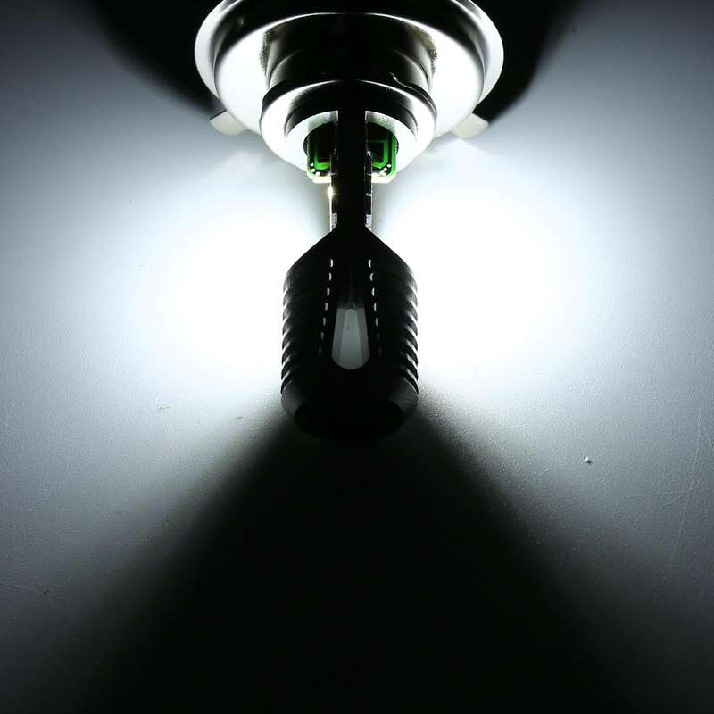 H4 DC12V / 7.4W Motorcycle LED Headlight with 24LEDs SMD-3030 Lamp Beads (White Light)