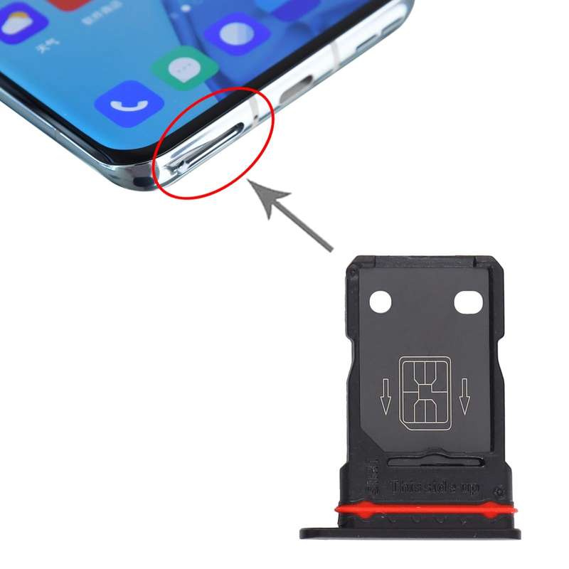For OnePlus 9 Pro SIM Card Tray + SIM Card Tray (Black)