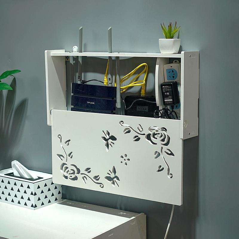 Socket Router Storage Box Set-top Box Decoration TV Cabinet Living Room Junction Box, Size:40.5x2...