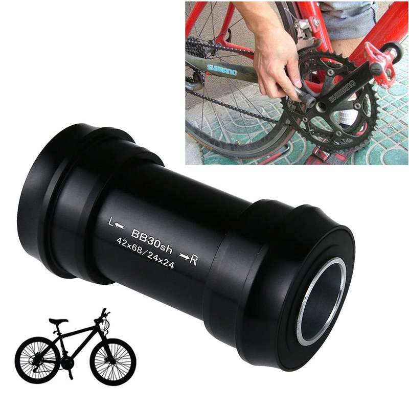 BB30 Press Fit Style Bottom Bracket Fits 68-73mm for SHIMANO, Prowheel, SRAM GXP Mountain Bike(Bl...